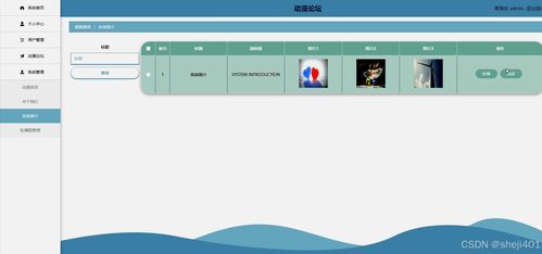 基于SSM框架与Vue.js的动漫论坛设计与实现
